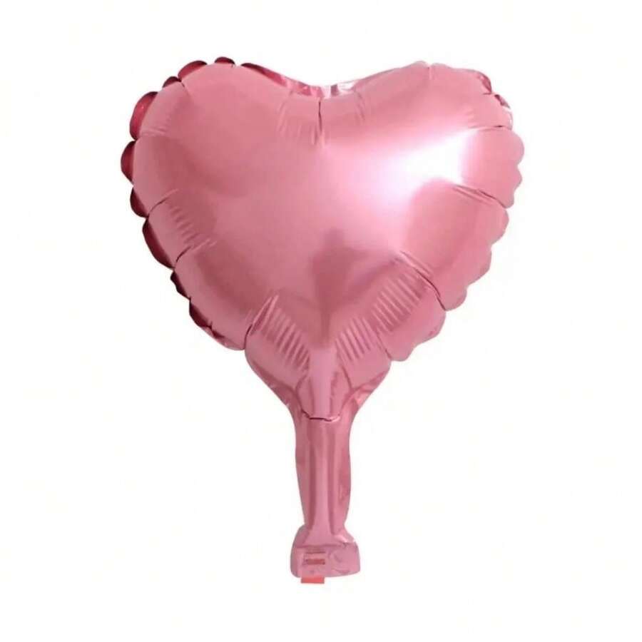50 Mini Metallic Heart Balloons, Red, Silver, Gold, Centerpiece, 5 Inches (12cm), Party Decoration - 查看 1