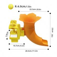 二合一智能互动宠物玩具：自动抛球器和益智猫咪逗猫棒 - 室内狗狗网球训练玩具，礼品，庆典礼物 - 彩色 - 查看 11