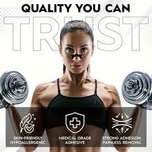 30pcs Of Newly Designed Black Bamboo Charcoal Fiber Nose Strips, Multi-Functional, Breathable, Comfortable And Reusable Nose Strips - 30pcs - View 7