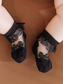 6 đôi tất ren bèo dễ thương cho bé gái, thích hợp mặc hàng ngày. - Nhiều màu - Xem 3