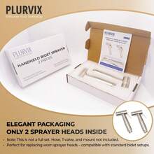 Handheld Bidet Sprayer Heads, 1 PC Stainless Steel Replacement Sprayer Heads Only, Refill Pack, Adjustable Water Pressure, Water Spray For Hygiene & Cleaning - Default - View 2
