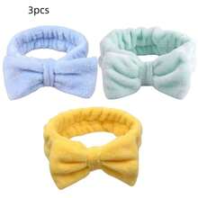 Hair Wrap Women Sweatband 1pc Flannel Bow Headband For Women, Wide Solid Color Hairband Hair Accessories Beauty & Casual Occasions For Hair Bands Autumn Accessories Fall Winter For Vacation Outfits Woman Elegant Scarf Women Bandana Soft Headwrap - Dusty Pink - View 36