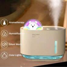 Nuevo humidificador doméstico mini, humidificador de escritorio USB con forma de oso, humidificador de aire para dormitorio, difusor de aromas, humidificador de aceites esenciales - Multicolor - Ver 6