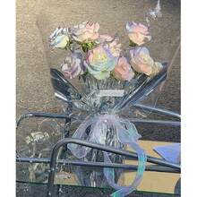 4cm Width 10/50 Yards Rainbow Organza Ribbon, Transparent Wide Craft Ribbon Suitable For Flowers, Bouquets, Wreaths, Weddings, Birthday Parties, Christmas Gifts, Hair Accessories, Decorations And More - Multicolor - View 10