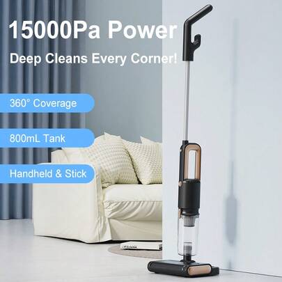 LIPETY Multifunctional Wireless Floor Cleaner - Vacuum Sweeper Mop Machine For Home Industrial Factory Wet Dry Mopping