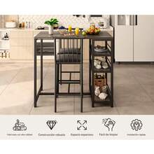 Dining Table & Chair Sets - Black - View 8