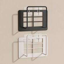 No-Drill Router Holder Stand, Wall Mount Bracket For Set-Top Box, Living Room Wall-Mounted Wifi Rack, Multi-Function Storage Shelf - Multicolor - View 8