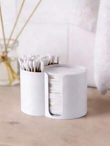 2-In-1 Swab And Makeup Remover Pad Storage Box Can Store Both Swabs And Makeup Remover Pads Simultaneously, Preventing Cross-Contamination And Maintaining Hygiene. Its Compact And Lightweight Design Saves Space. Suitable For Bathrooms And Vanities, It Can Also Be Used To Store Other Small Items. Durable And Easy To Clean. - Multicolor - View 7