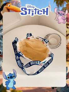 Disney 官方授权史迪奇图案女士手提包，俏皮史迪奇手提包，可爱卡通手提包，轻便可调节肩带斜挎包，适合女性/女孩/学生，日常/外出/可装手机/钱包和小件必需品 - 彩色 - 查看 6