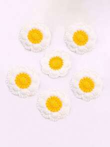 10片/5片装 3.5厘米彩色刺绣布贴，太阳和花朵图案，适用于服装、鞋子、帽子、围巾等家纺装饰，缝纫配件 - 彩色 - 查看 7