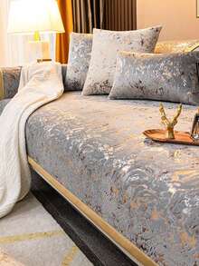 1 bộ bọc ghế sofa bằng vải chenille, bọc ghế sofa đa năng dùng được cả bốn mùa, bao gồm vỏ gối và bọc tựa lưng, bảo vệ ghế sofa, phù hợp cho phòng ngủ, văn phòng, phòng khách, trang trí nhà cửa. - Xám - Xem 11