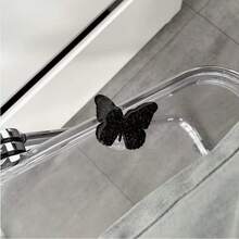 Suporte de Celular Preto Minimalista e Luxuoso com Laço de Borboleta, Ventosa Expansível Antiderrapante, Adequado para Todos os Modelos de Celular, Multifuncional, Lembrancinhas de Festa, Presente de Feriado, Aniversário, Dia dos Namorados, Seleção de Fevereiro - Multicolorido - Visão 3