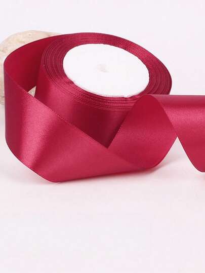 1 Roll Polyester Satin Ribbon - Ideal For Party Decorations, Gift Boxes, Candy Boxes, Cake Boxes And Floral Arrangements (Slight Color Variation Possible Due To Machine Dyeing)