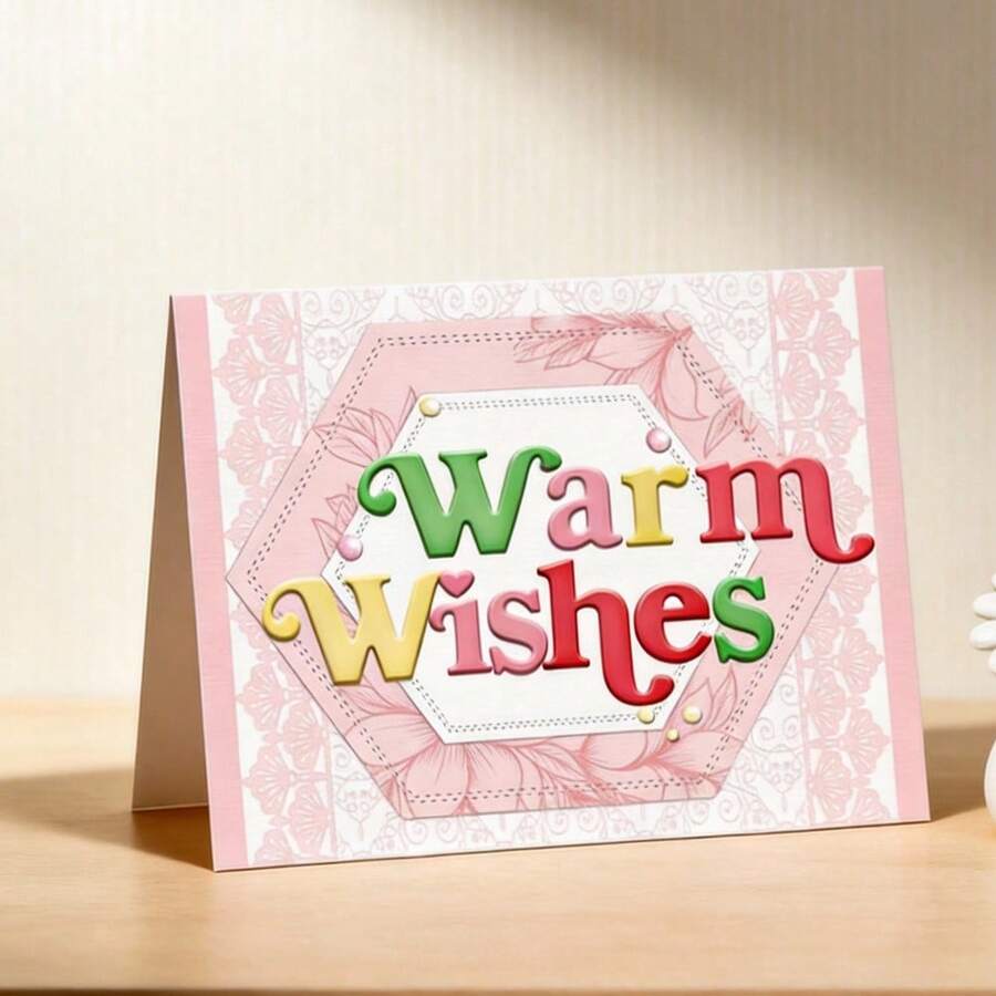 Creative Blessings Cutting Dies, DIY Scrapbooking Album And Embossing Stencil, Greeting Card Making Tool, Card Paper Cutting Crafts ,Gift Card Making Template Die Cuts. - Silver - View 1