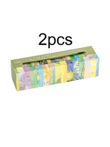 20卷/盒光影条纹系列胶带，彩色设计，适用于手册制作、景观美化等场合的纸质胶带，适合返校季、礼品包装和装饰，是送给朋友的完美礼物！ - 彩色 - 查看 24