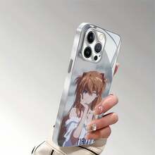 Funda para teléfono con guiño de personaje de anime Compatible con fundas para teléfonos   17  16 Pro Max  15 Pro Max  13 y  12 Funda de vidrio para teléfono Resistente al agua, a los golpes y a las caídas Un gran regalo para familiares, amigos, amantes, novios, novias y el Día de San Valentín - Plateado - Ver 5