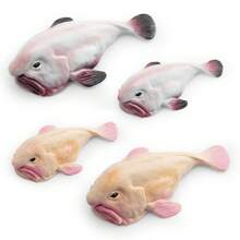 Kids' Cognitive Marine Underwater Animal Fish Model, Realistic Water Drop Fish, Sad Fish, Puffer Fish Figurines - Multicolor - View 2