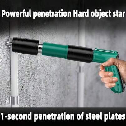 Manual Nail Gun Set Suitable For Woodworking And Decoration - Includes Pneumatic Concrete Nail Gun, Wood Wall And Brick Wall Nail Guns, And Nail Gun Accessories - No Electricity Or Battery Required