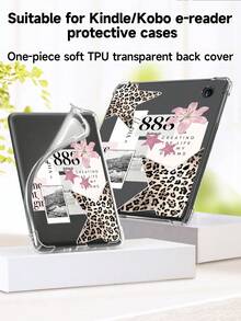 Ayotu 1pc Leopard, Star, Heart, Butterfly Pattern Transparent Soft Silicone Full Body Protective Case Compatible With Ipad 11/IPad 10/IPad 9/IPad Air 7th 11-Inch/IPad Air 5th/Kindle Paperwhite 11th/Kobo Libra Colour/Kobo Clara Colour/Bw/2E - Multicolor - View 9