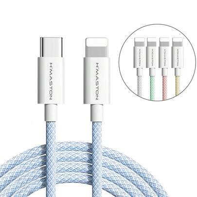 Cabo Carregador e de Transferencia de Dados Lightning De Compatível com iPhone USB Carregador 1Metros HB06