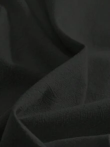 Men's Linen Drawstring Pants, Suitable For All Seasons, Casual And Versatile, Suitable For Daily Wear, Weekend Outings, Linen Blended Fabric, Solid Color Knit Fabric, Yoga Pants, Beach Pants, Essential For Autumn, An Excellent Gift For Boyfriend Or Husband. - 黑色 - 查看 9