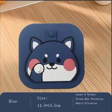 小黄狗二合一浴室地漏盖和硅胶塞——防异味、防堵塞地漏密封圈，适用于淋浴房和水槽 - 彩色 - 查看 13