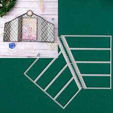 Creative Envelope Cutting Dies, DIY Scrapbooking Album And Embossing Stencil, Greeting Card Making Tool, Card Paper Cutting Crafts ,Gift Card Making Template Die Cuts. - Silver - View 2