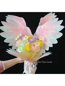 10套蝴蝶翅膀花束包装纸 - 彩色 - 查看 5