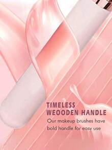 1支扁平粉底刷，适用于混合液体、膏状和粉状化妆品 - 可用于晕染、点涂、凝胶妆效 - 便携式旅行歌舞伎刷，粉底刷 - 彩色 - 查看 6