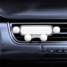 1个通用型车载出风口手机支架，可爱卡通风格ABS塑料支架，带稳定支架，适用于和安卓智能手机