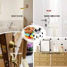 8pcs/1set Cartoon Pattern Child Safety Anti-Pinch Door Stopper, Cute Animal EVA Foam Door Stopper - Soft, Colorful, Durable Safety Plug, Soft Texture, Door & Wall Protector - Multicolor - View 8