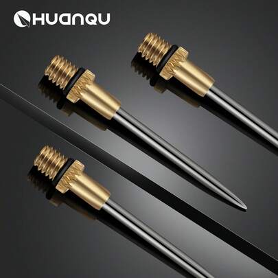 HUANQU 6支装 40mm 铜制飞镖镖尖替换件，通用耐用精密飞镖配件备件