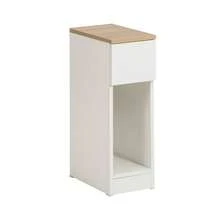 SoBuy Bedside Table With Drawer For Box Spring Bed, Sofa Table, Side Table, Narrow Telephone Table, Bedside Cabinet, Bedside Table, W X H X D Approx.: 20 X 60 X 35 Cm FBT111