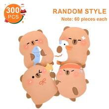 3Sets 60pcs/Set 300 Sticky Notes Shaped Like Capybaras, Easy To Tear Off, Suitable For Reminders, Notes, Bookkeeping, Studying, Office Use, Weddings, Classroom Rewards, Christmas, And More - Multicolor - View 6