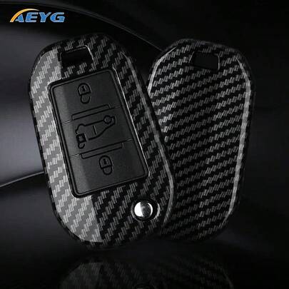 Ốp bảo vệ chìa khóa xe hơi bằng sợi carbon ABS cho Peugeot 208 301 307 308 508 2008 3008 5008 Expert và C3 C4 C5 Cactus C6 C8
