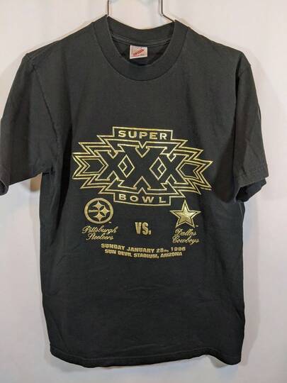 Camiseta Houston talla 38 del aSuper Bowl XXXVIII 2004, talla grande