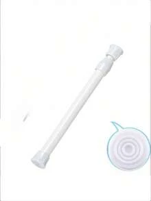 1pc 26.77in-113.78in Stainless Steel Adjustable Tension Rod, No Drilling Required, For Curtains, Closets, Car, Cabinets, Etc. - Multicolor - View 13