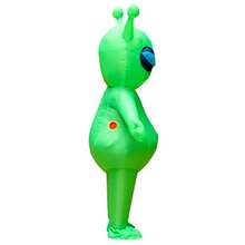 Adult Cycling Style Standing Style Alien Inflatable Costume Funny Doll Costume Festival Performance Walking Prop Costume - Multicolor - View 3