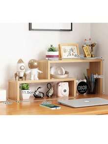 1 件装简约多层可调节置物架，创意阶梯式桌面收纳架，多功能展示架，适用于客厅、卧室、办公室 - 彩色 - 查看 13