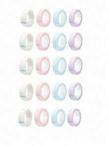 1 Roll Eyelash Extension Tape, Includes Eyeshadow Stickers, Eyelash Extension Paper Stickers, Invisible Face Makeup Tape, Instant Face Practice Makeup Tape, Face Lift Plastic Tape, Eyeliner Tape (1.25cm*4.5m), Makeup Tools, Eyelash Tools - Multicolor - View 14