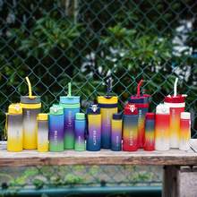 3 pezzi Tazze per auto con finitura opaca, 3 borracce sportive da esterno dai colori vivaci, portatili e alla moda, forniture per la cucina, adatte per ciclismo all'aperto, escursionismo, maratona, yoga, essenziali per il dormitorio, necessità per i viaggi - Multicolore - Visualizzare 3