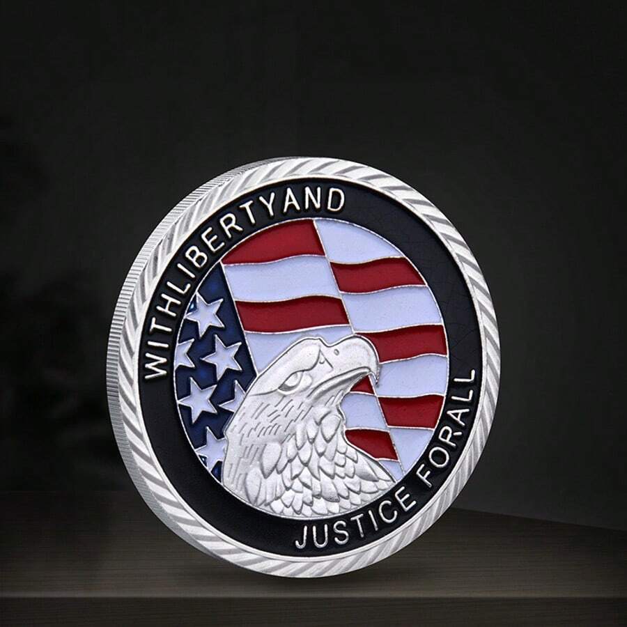 European And American Fashionable Creative Metal Coins Challenge Coins Decision Coins Replica Gift Collection Birthday Gifts Creative Toys Hobby Collection Party Supplies - Vàng - Xem 1