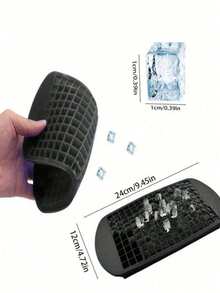 Silicone Making Tray, 160 Black Multi-Grid Mold For Summer, Ice, Food, Kitchen, Travel, Kitchen Items, Kitchen Tools, Kitchen Things. Back To School - Multicolor - View 2