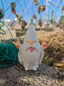 GlitZGlam Rockstar Gnome - "George" - This Gnome Will Add A Rock N' Roll Vibe To Your Fairy Garden And Garden Gnomes! Tall Garden Gnome Statue