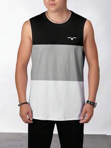Men's Casual Sleeveless Printed Tank Top Top For Summer - Multicolor - View 2