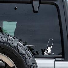 Fly Fishing Fisherman Trout Fish Vinyl Funny Sticker Window Laptop Bumper - A - View 5