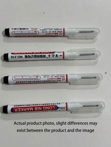 5 支/10 支套装防水永久性记号笔，颜色随机 - 适用于木工、建筑、DIY 工艺品 - 中号笔尖，适用于木材、塑料、玻璃、金属、人造皮革、建筑工具等，时尚笔设计，防水墨水，木工工具 - 均碼 - 查看 11