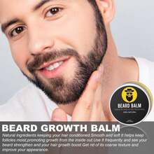 Beard Growth Kit - Beard Kit For Men With Beard Growth Oil (2oz), Beard Balm, Beard Comb, Massager For Spot_Patchy Beard - Christmas, Anniversary, Birthday For Men, Dad, Husband, Boyfriend - White - 查看 5