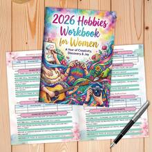 1pc 2026 Hobbies Workbook: 60 Pages Women's Interest Planner, Full Year Creative Record, Multi-Hobby Planning, Record A Whole Year Of Creativity And Joy - Multicolor - View 6