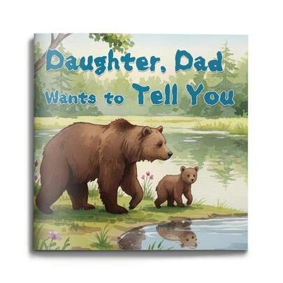 Father–Daughter Love Keepsake Journal With Illustrated Pages, Designed For Personal Notes, Caring Messages, And Shared Reflections, Featuring Themed Layouts For Writing And Memory Keeping At Home Or Before Bed
